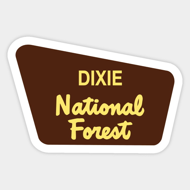 Dixie National Forest Sticker by nylebuss